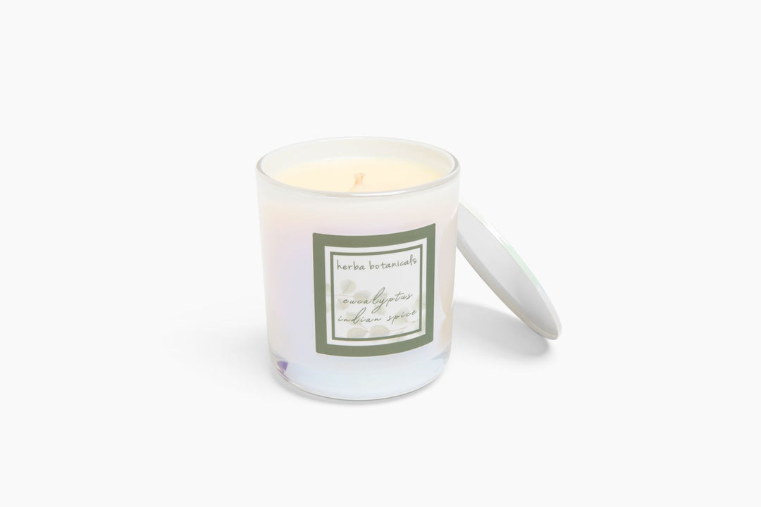 eucalyptus indian spice candle - herba botanicals